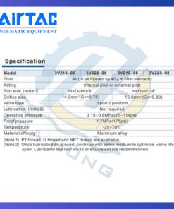 Van Điện Từ 3V220-08 AIRTAC
